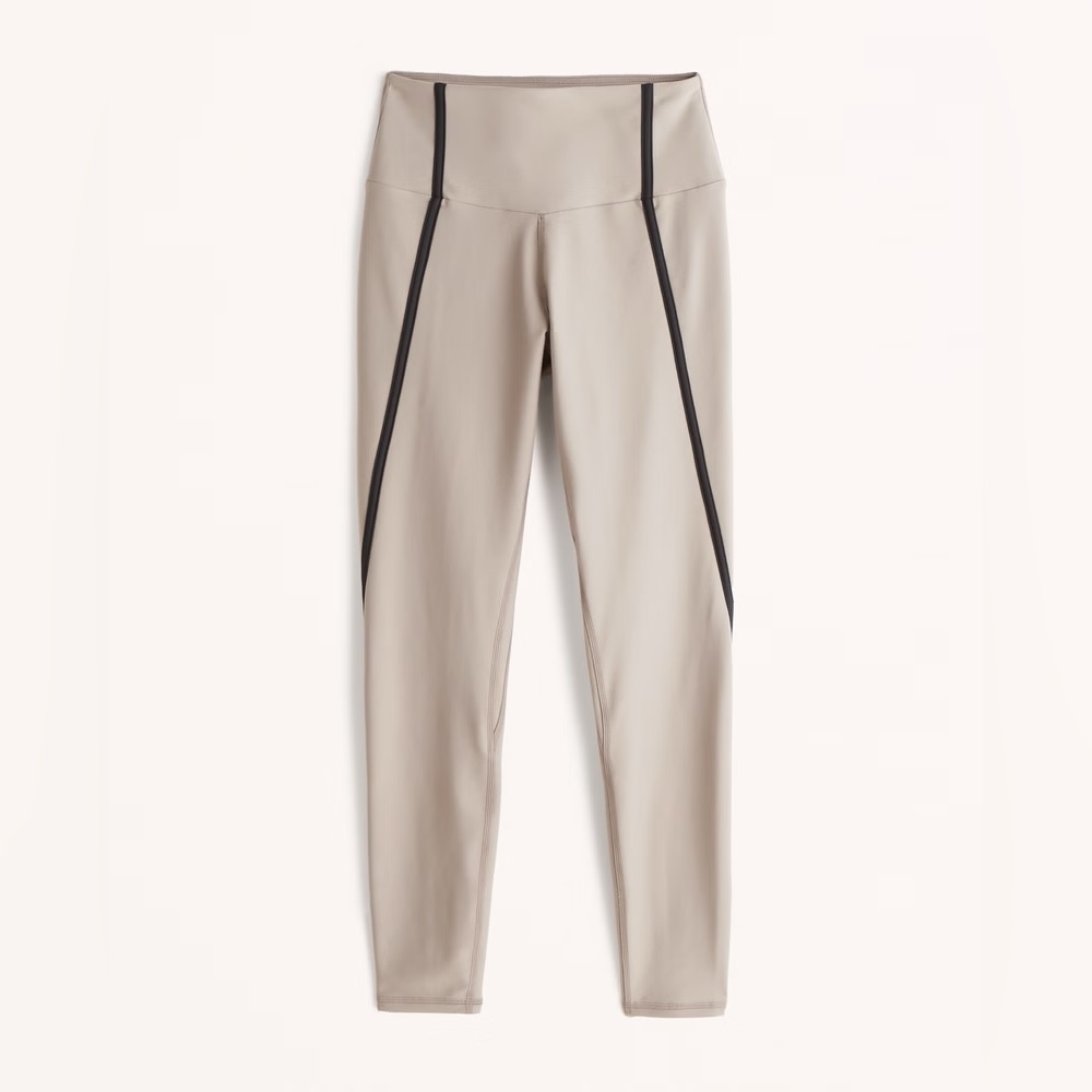 Abercrombie & Fitch Active YPB sculptLUX 7/8-Length Legging in Oat SHORT XL